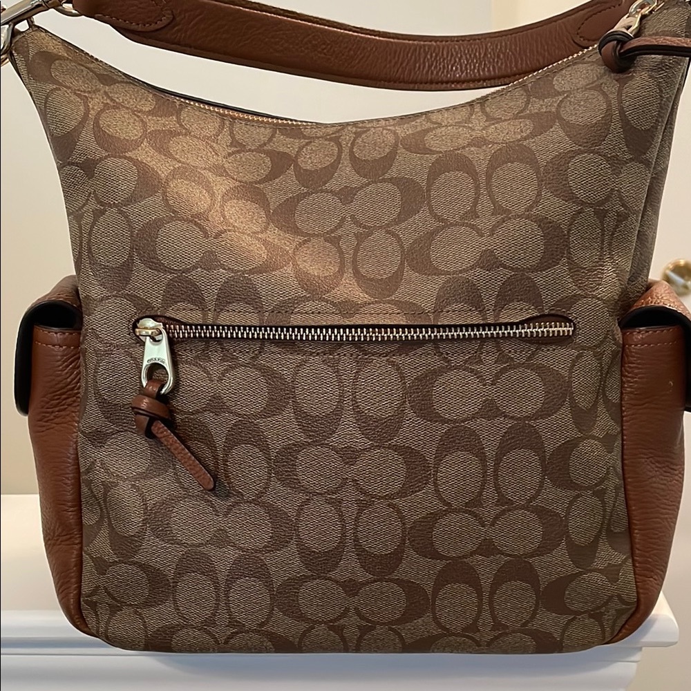 Coach Brown and Tan Hobo Bag 💼 with Matching Wallet - Picture 3 of 13
